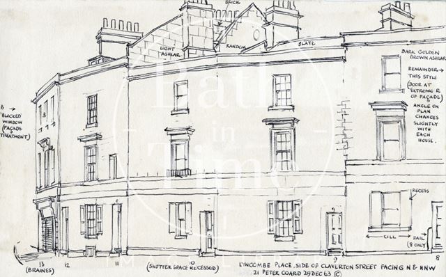 8 to 12, Lyncombe Place, Claverton Street, Bath 1963