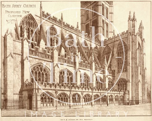 Bath Abbey Church, proposed new Cloister 1922