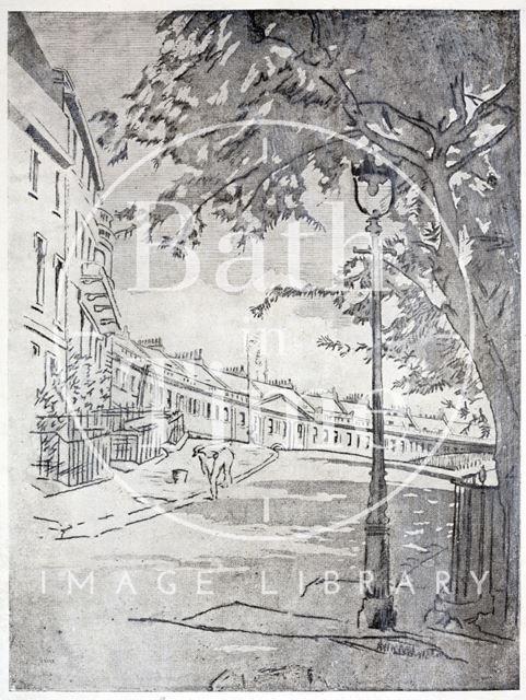 Lansdown Place West and Lansdown Crescent, Bath c.1926