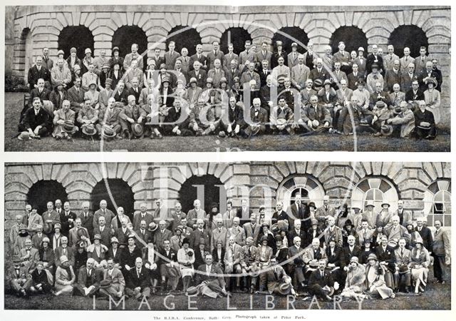 The R.I.B.A. Conference, group photograph taken at Prior Park, Bath 1928