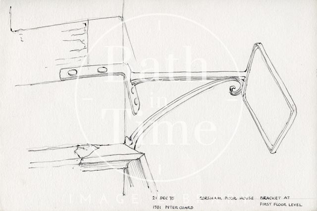 Bracket, Poor House, 56, High Street, Corsham, Wiltshire 1975