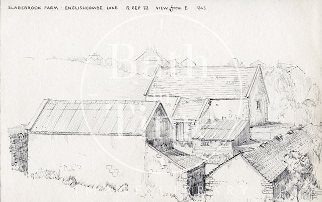 Sladebrook Farm, Englishcombe Lane, Bath 1972