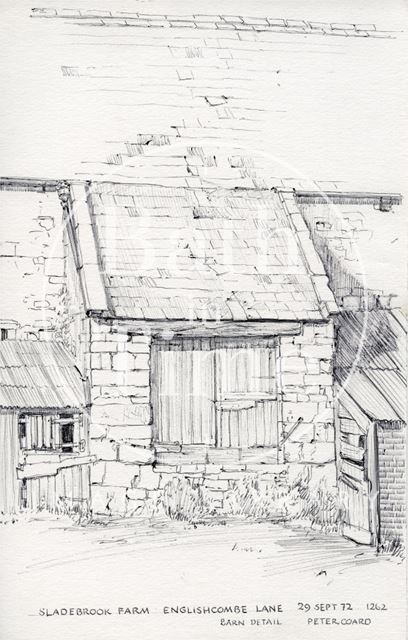 Barn detail, Sladebrook Farm, Englishcombe Lane, Bath 1972