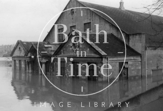 Floods at the Pavilion, Bath 1960