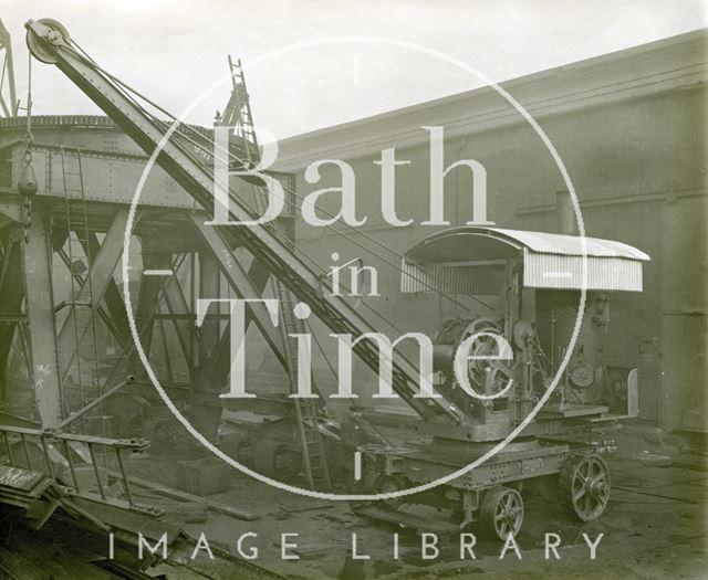 A steam crane at Stothert & Pitt's Newark Works, Bath c.1920