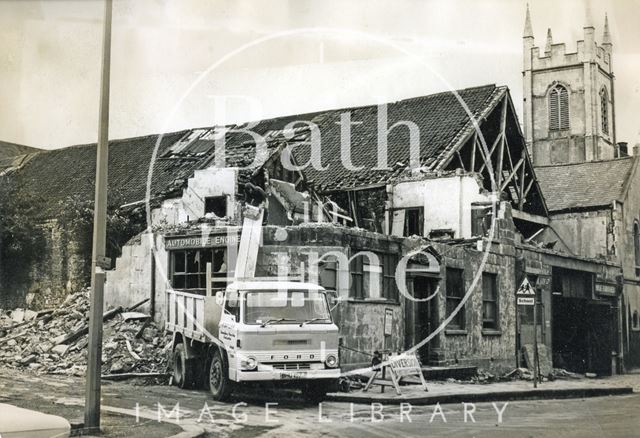 Demolition of 34, Morford Street and 7 & 8, Montpelier, Bath 1973