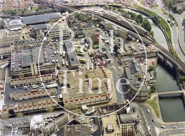 Aerial view of Bath c.1990