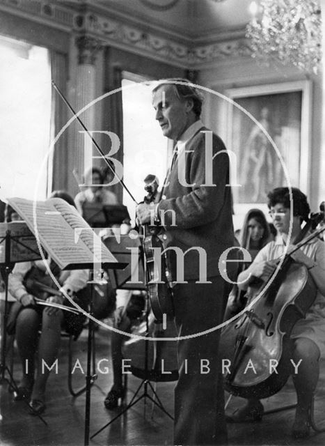 Yehudi Menuhin with the Schools Orchestra, Guildhall, Bath 1966