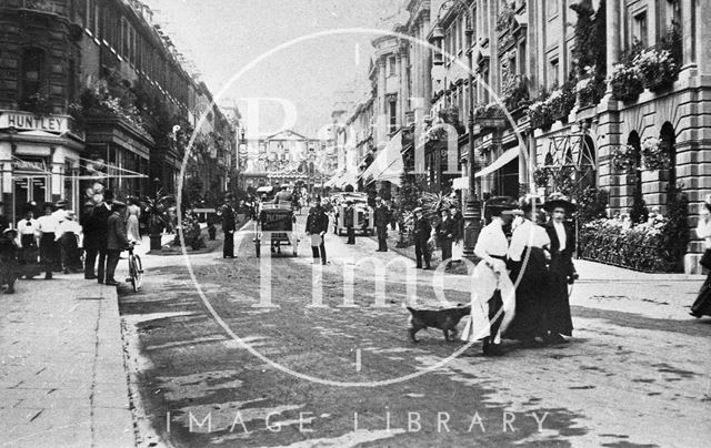 Milsom Street from Old Bond Street, Bath c.1900